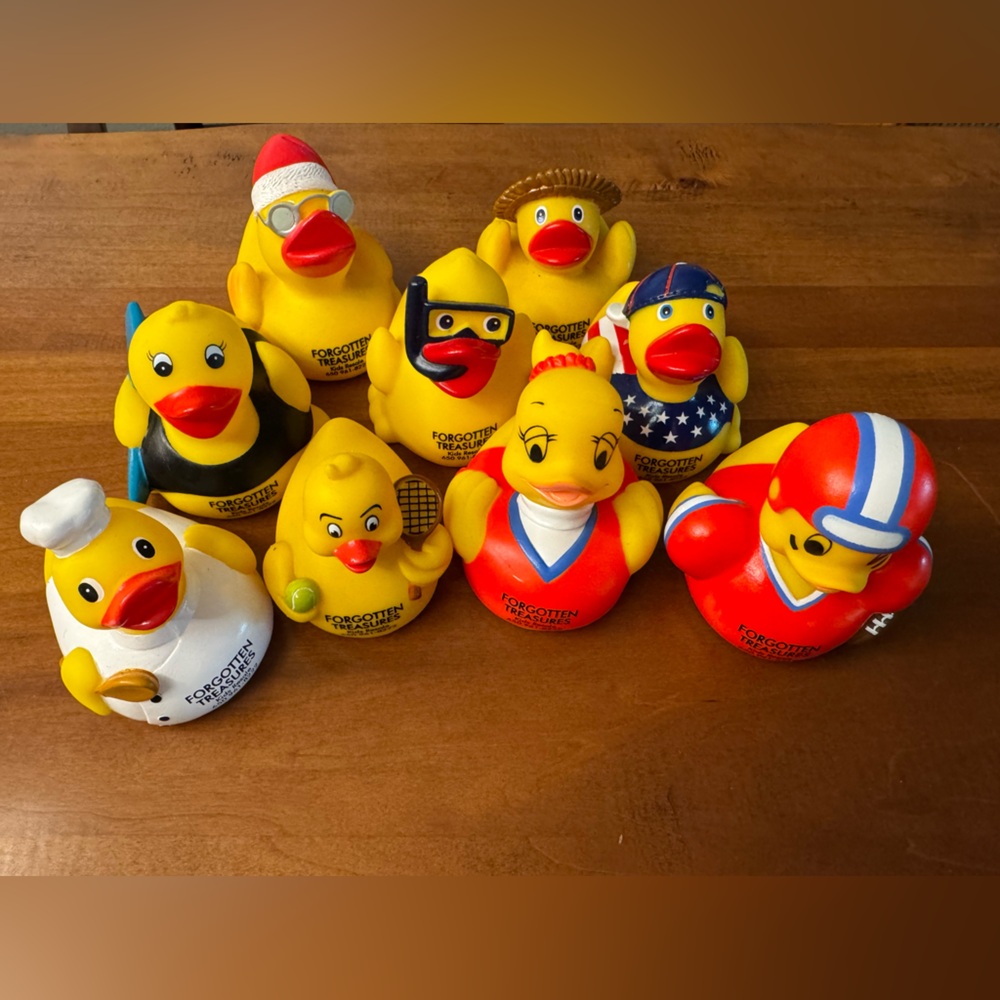 Colorful Rubber Duck Collection- set of 9